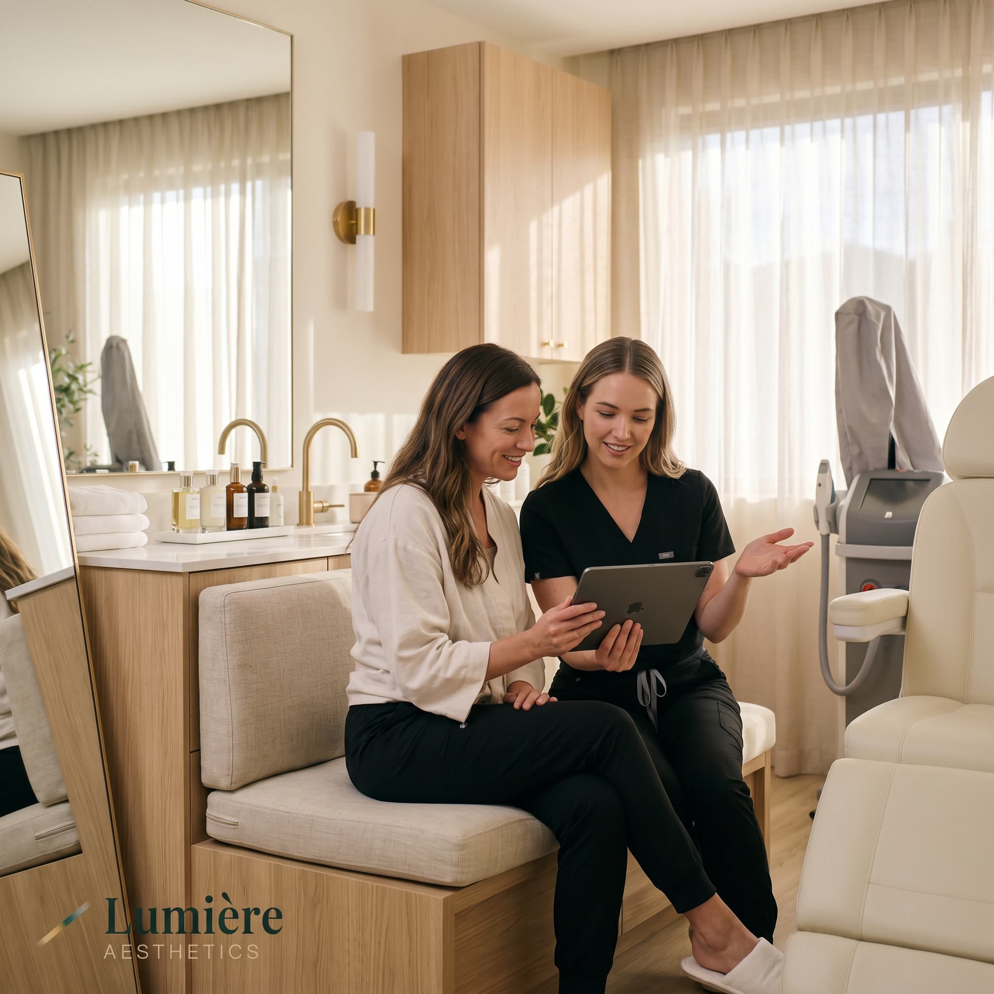 Practitioner consulting with a patient